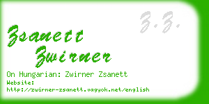 zsanett zwirner business card